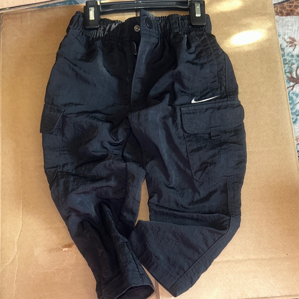Nike Kids Black Weather Tech Cargo Joggers